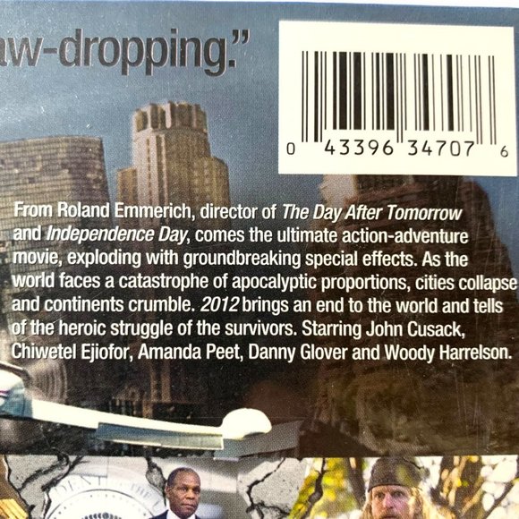 π2/$20π2012 (Blu-ray Disc, 2010) John Cusack, Chiwetel Ejiofor, Peet - SEALED - Picture 5 of 5